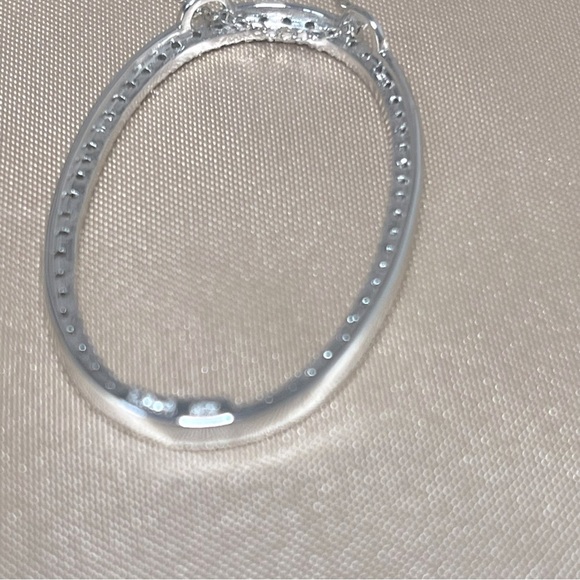 Erwin Pearl Sterling Silver Necklace With Sterling Silver & CZ Oval Pendant 925 - Picture 12 of 15